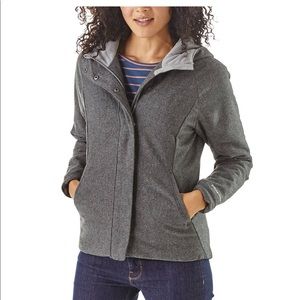Patagonia Women's Gray Hooded Wool Jacket